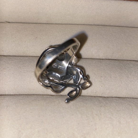 Sterling Silver Rose Ring - Picture 3 of 5